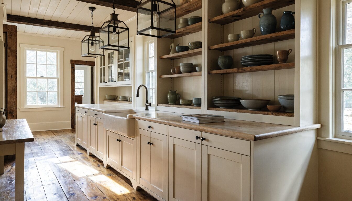 Modern kitchen renovation in a Langley home: shaker cabinetry, quartz island, and hardwood floors in a bright open-plan layout.